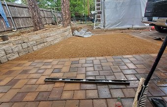 Rock xeriscaping
